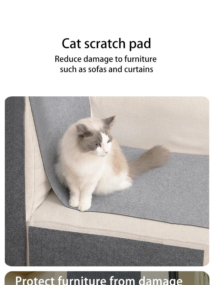 Trimmable Self - Adhesive Cat Scratch Mat – Protect Your Furniture and Walls from Scratching with This Easy - to - Use Solution - Furbury