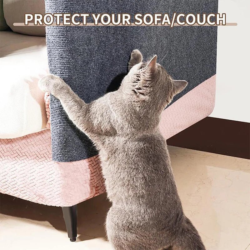 Trimmable Self - Adhesive Cat Scratch Mat – Protect Your Furniture and Walls from Scratching with This Easy - to - Use Solution - Furbury